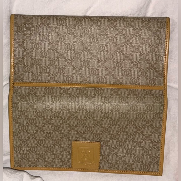 Celine Triomphe Wallet Womens Billfold Bi-fold Change Purse ID Holder Checkbook - Picture 6 of 16